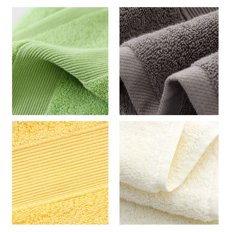 JININQ 700GSM 2Piece Hand Towels -100% Cotton for Bathroom,Kitchen,Beauty,Spa,Gym,Household face Towel,Highly Absorbent Towels(13.7 x 29.5 Inches) (Yellow) - Image 5